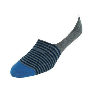 Marcoliani Men's Stripe Invisible Touch Liner Sock